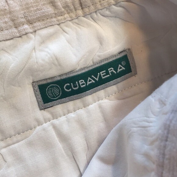 Cubavera mens lightweight linen pull on shorts with drawstring size XL - Picture 11 of 12